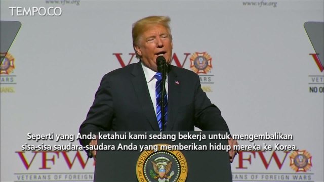 Trump Ingin Tentara yang Tewas di Korea Utara Kembali ke AS