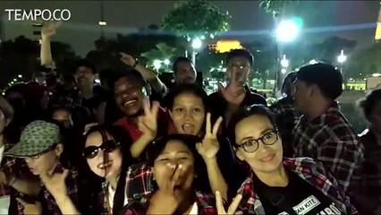 Ini Alasan Ahoker Bentang Spanduk Hidup Ahok