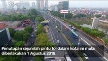 Kondisi Lalu Lintas Saat Pintu Tol Ditutup