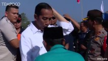 Presiden Jokowi Naik Motor Kunjungi Area Terdampak Gempa Lombok