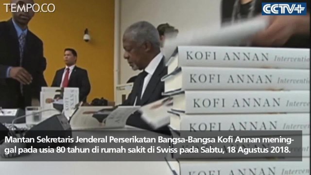 Mantan Sekjen PBB Kofi Annan Meninggal pada Usia 80 Tahun
