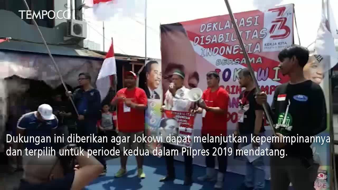 Penyandang Disabilitas Deklarasikan Dukung Jokowi
