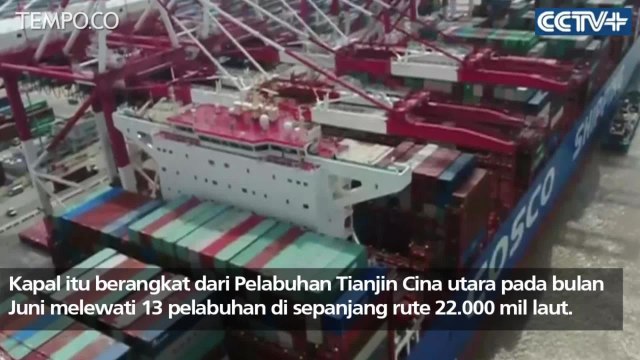 Kapal Kontainer Terbesar Ini Kembali Setelah Pelayaran Perdana