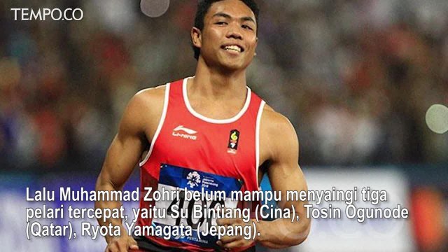 Zohri Gagal Raih Medali 100 Meter Putra