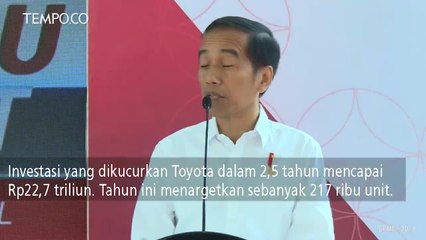 Joko Widodo Melepas Ekspor Toyota Indonesia