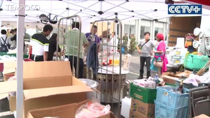 Kehidupan Korban Gempa Jepang di Penampungan