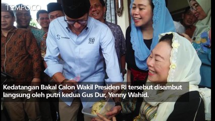 Sandiaga Uno Sambangi Keluarga Gusdur, Ini Pesan Sinta Nuriyah