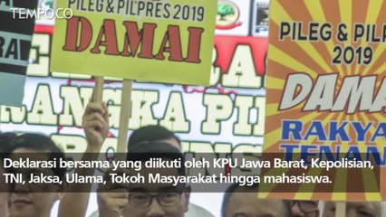 Jawa Barat Deklarasi Damai Pemilu 2019