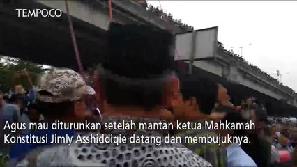 Jimly Asshiddiqie Berhasil Bujuk Agus Tower Turun