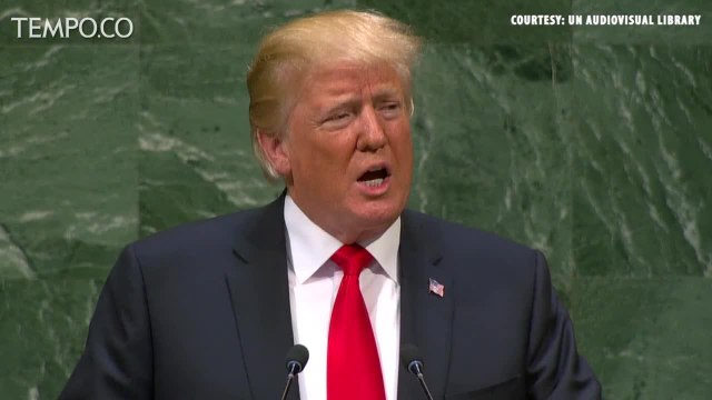 Pidato Presiden Donald Trump soal Sanksi terhadap Korea Utara