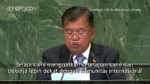 Jusuf Kalla Singgung Bom Surabaya di Sidang PBB