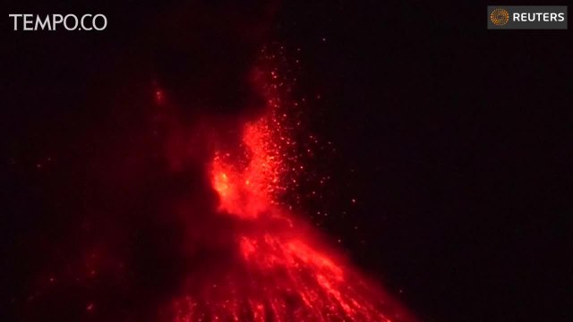 Gunung Anak Krakatau Meletus 156 Kali, Dramatis Aliran Lava Pijarnya