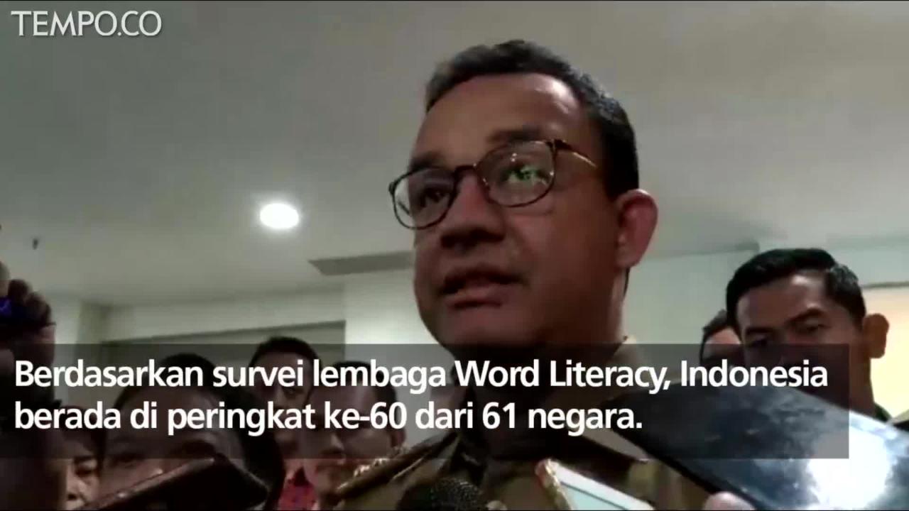 Anies Baswedan Ajari Trik Anak Gemar Membaca