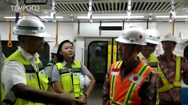 Presiden JICA Kunjungi Depo MRT Lebak Bulus