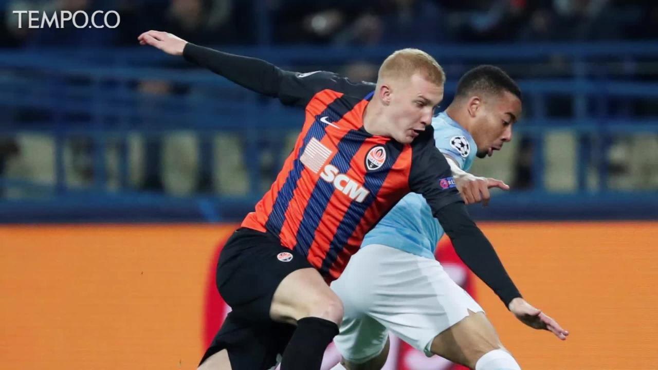 Liga Champions: Manchester City Cukur Shakhtar Donetsk 3-0