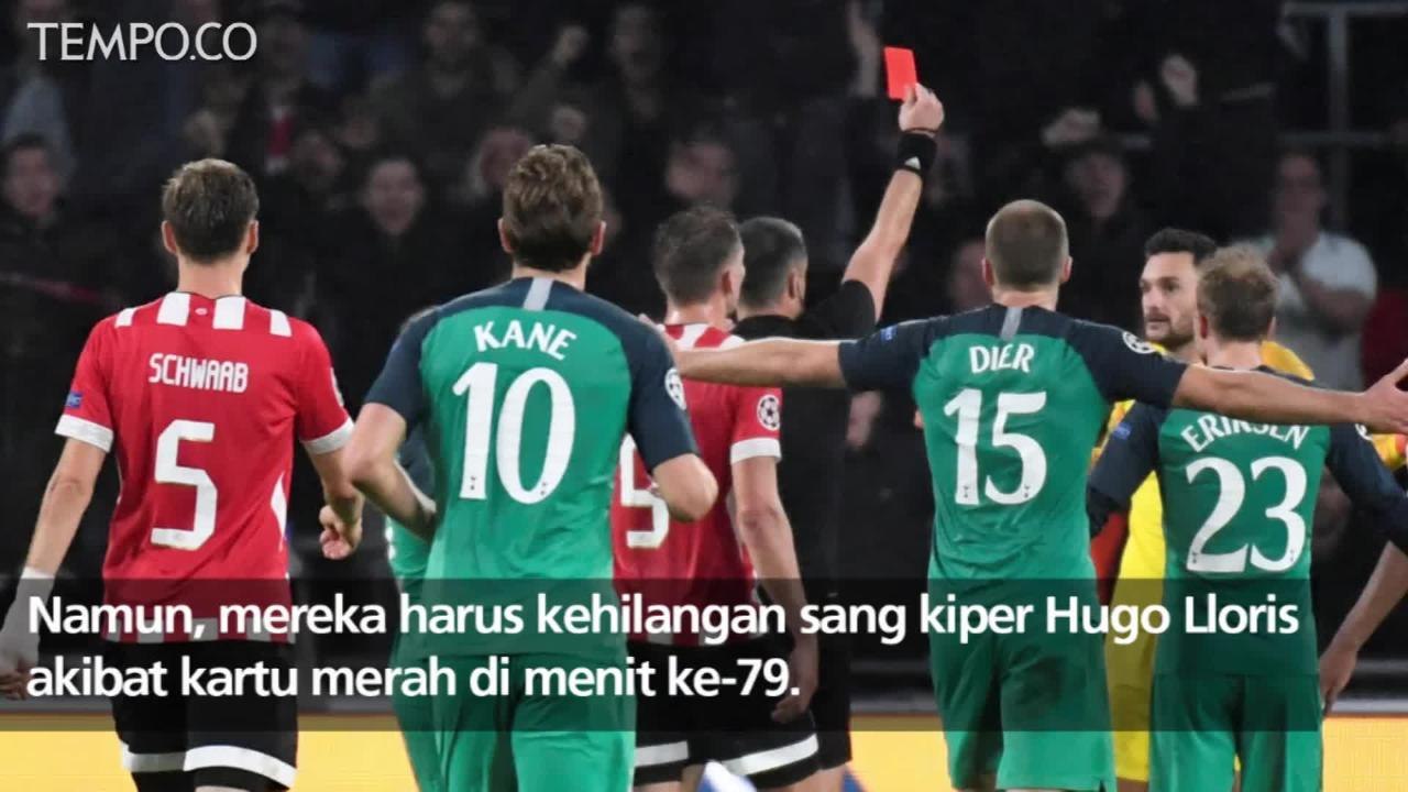 Main di Kandang, PSV Raih Hasil Imbang Lawan Tottenham