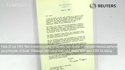 Lelang Memorabilia Astronot Neil Armstrong