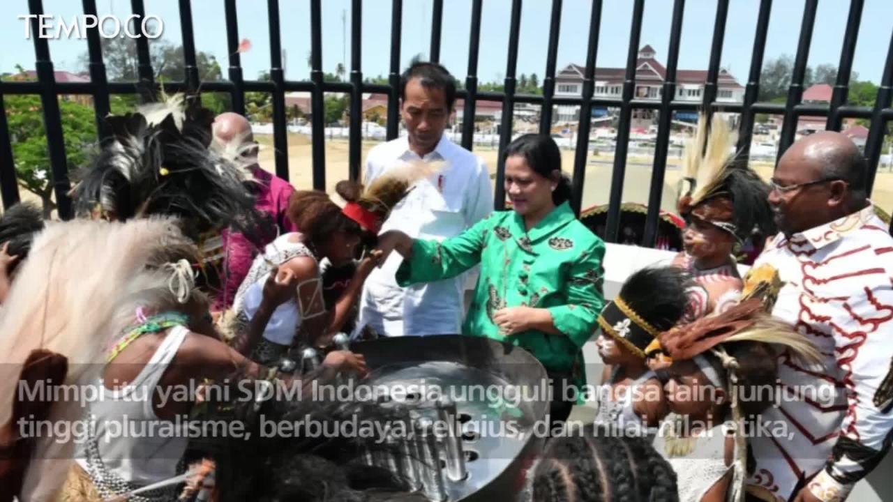 Jokowi Simpan Impian Anak Indonesia di Monumen Kapsul Waktu