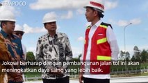 Ini Harapan Jokowi Tinjau Jalan Tol Trans Sumatera