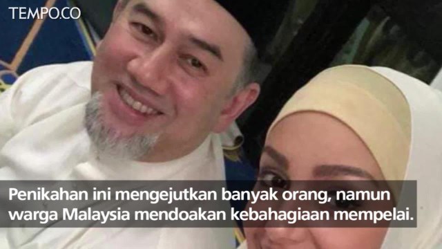 Foto Pernikahan Raja Malaysia dan Oksana Voevodina Jadi Viral