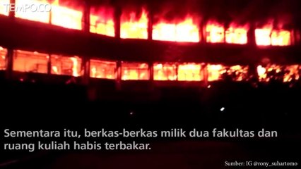 Satu Gedung Universitas Darul Ulum Jombang Ludes Terbakar