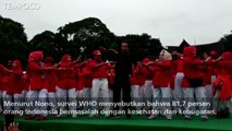 Senam yang Dihadiri Jokowi Dapat Penghargaan dari Original Rekor Indonesia