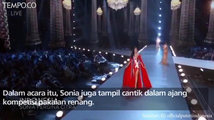 Ragam Busana Sonia Fergina di	Miss Universe 2018