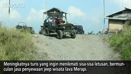 Lava Pijar Gunung Merapi Jadi Tarik Wisatawan