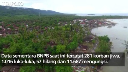 Video Drone: Kampung Sumur Porak Poranda Diterjang Tsunami