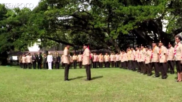 Jokowi Lantik Budi Waseso Jadi Ketua Pramuka 2018-2023