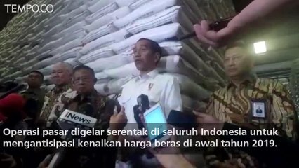 Tinjau Gudang Bulog, Jokowi Pastikan Stok Beras Aman