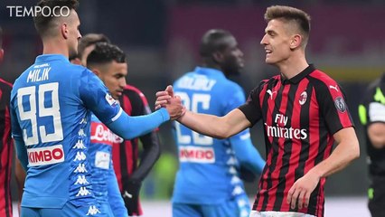 Coppa Italia: AC Milan Vs Napoli, Piatek Borong Dua Gol