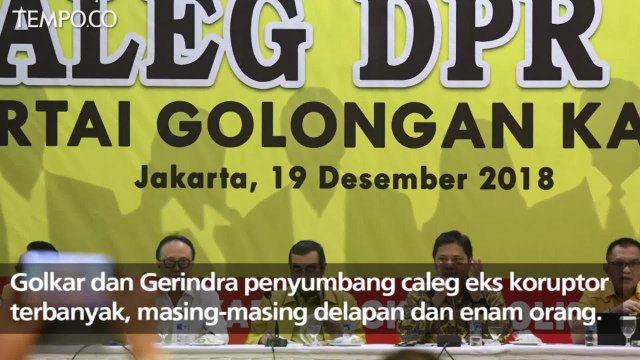 Empat Partai Ini Bebas dari Caleg Eks Koruptor Rilisan KPU