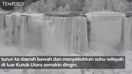 Polar Vortex Melanda AS, Air Terjun Niagara Membeku