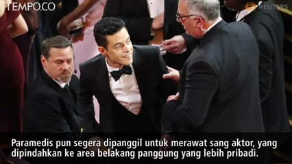 Terjatuh saat Turun Panggung Oscar, Rami Malek Dapat Perawatan Medis