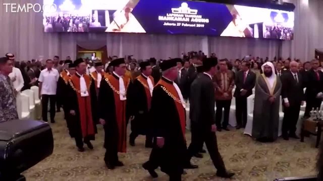Jokowi dan Jusuf kalla Hadiri Sidang Pleno Mahkamah Agung 2019