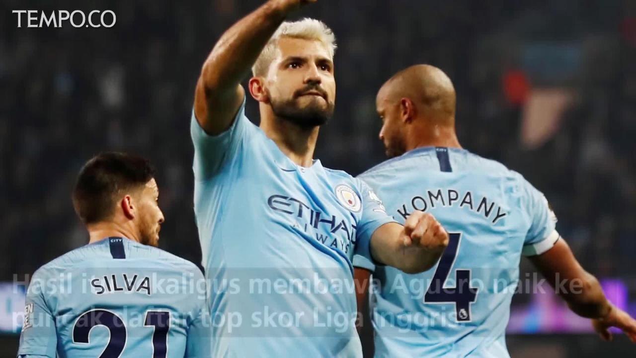 Man City Taklukan West Ham, Aguero Top Skor Liga Inggris