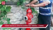 Tarihi bina yangında küle döndü