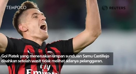 Gol Krzysztof Piatek Buat AC Milan Ungguli Chievo