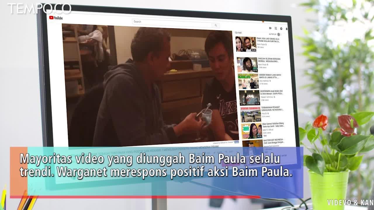 Konten Kebaikan di Kanal Youtube Baim Wong: Tak Bermaksud Pamer