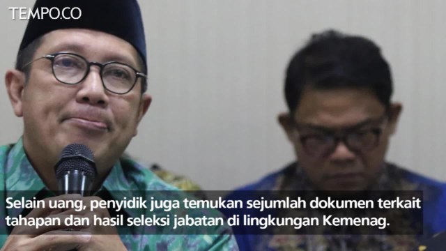 KPK Sita Uang Ratusan Juta di Ruang Menteri Agama Lukman Hakim