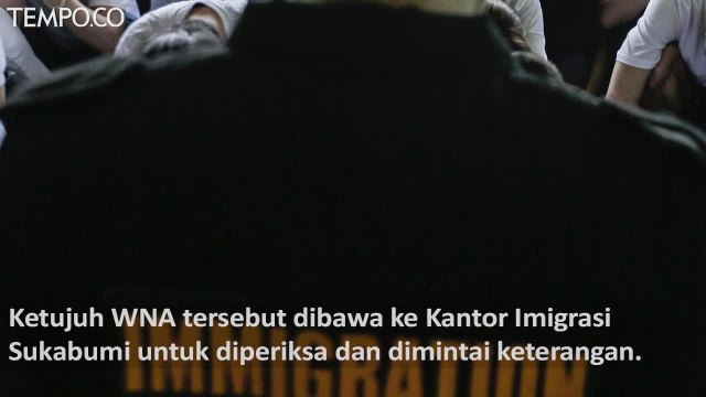 Imigrasi Sukabumi Amankan 7 WNA Cina Pekerja Pembangkit Listrik