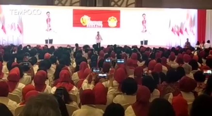 Gaya Iriana Widodo Saat Deklarasi Dukungan Srikandi