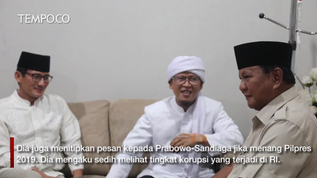Dukung Prabowo-Sandi, Ini Pesan Aa Gym