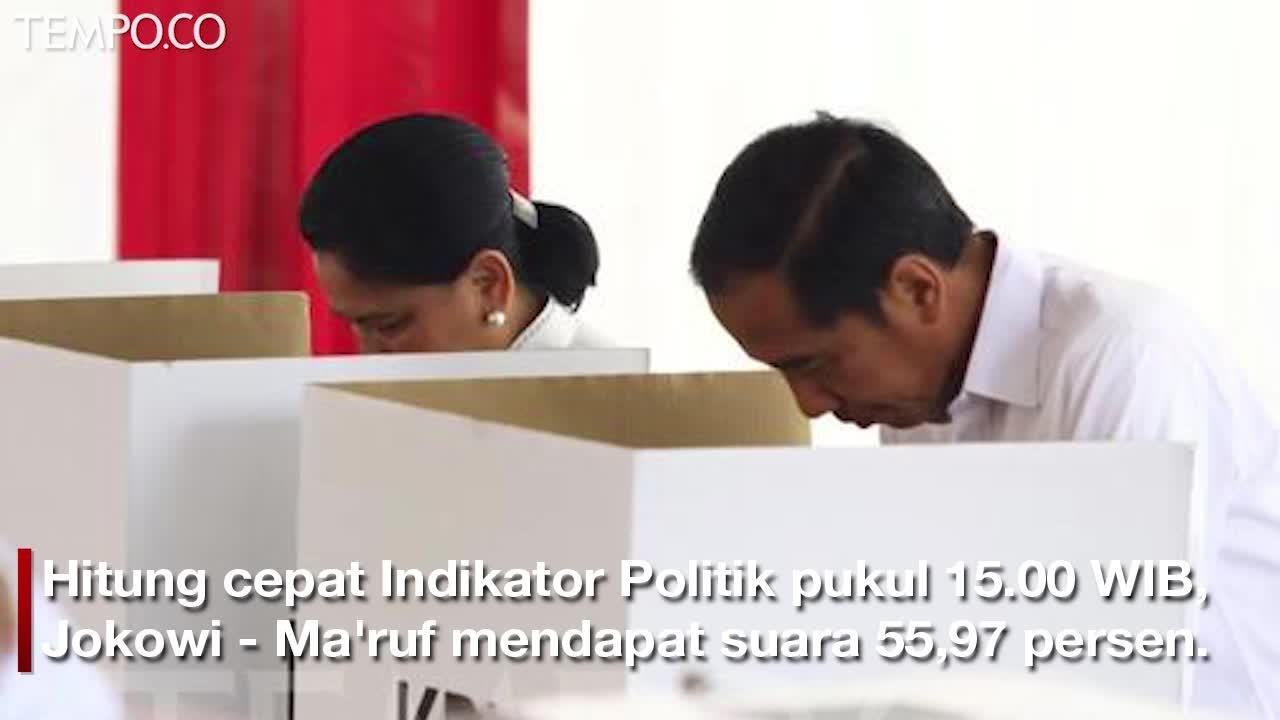 Hasil Quick Count Tunjukan Jokowi Unggul Sementara dari Prabowo