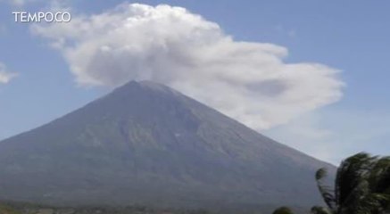 Gunung Agung Erupsi, Kondisi Masih Aman