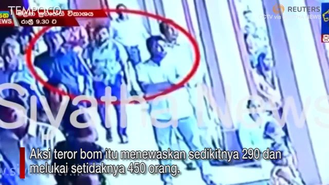 Gerak-Gerik Terduga Pelaku Bom Bunuh Diri Memasuki Gereja Sri Lanka