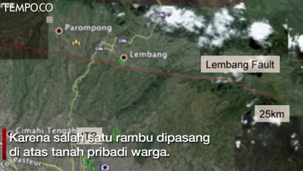 Rambu Dipasang di Jalur Sesar Lembang, Ini Reaksi Warga