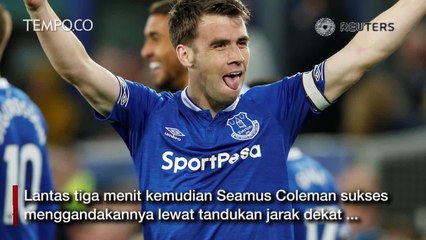 Gol Seamus Coleman Berikan Kemenangan Bagi Everton