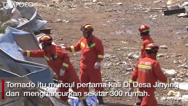 6 Tewas, 190 Orang Terluka saat Tornado Menghantam Cina